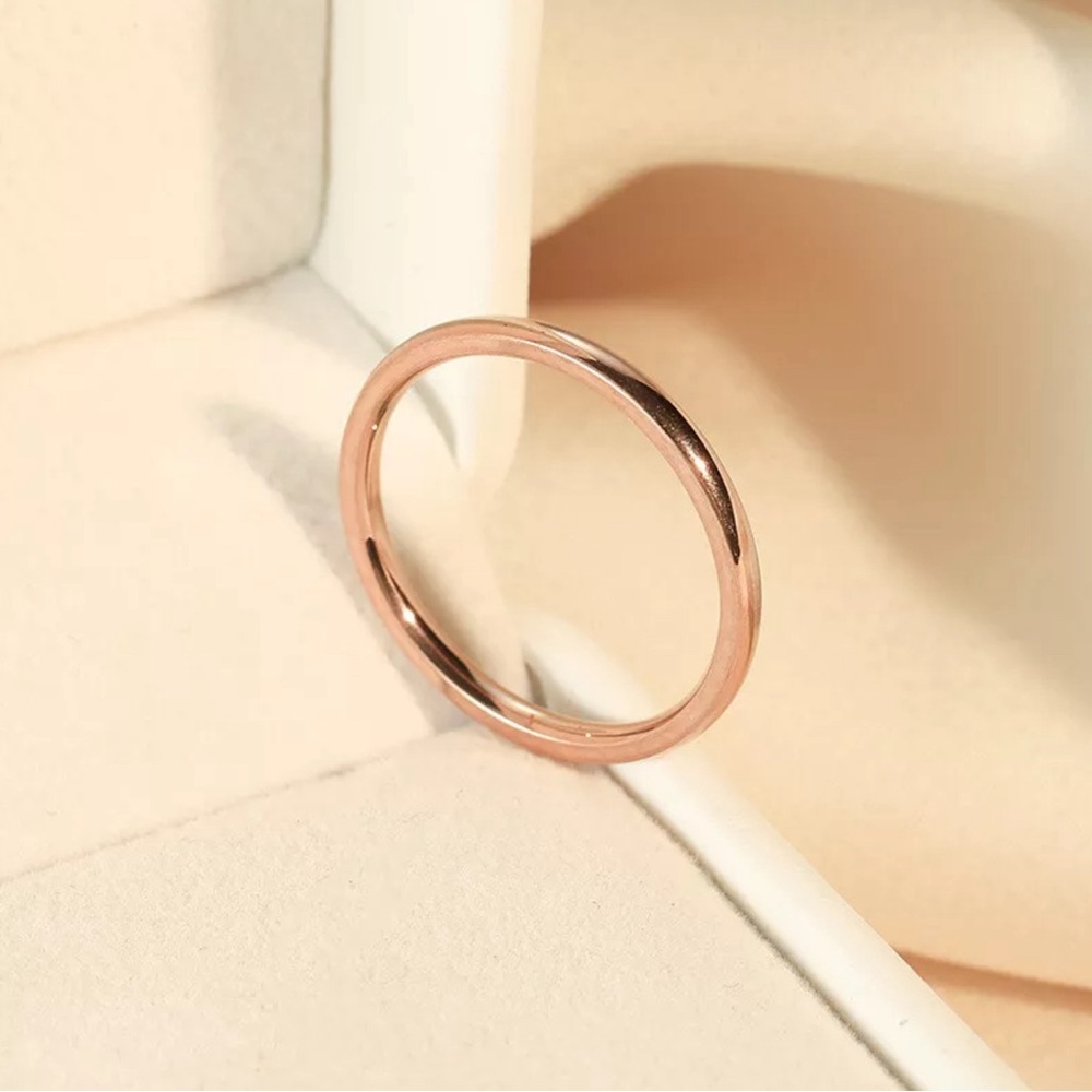 18K Gold Plated Rose Gold Ring